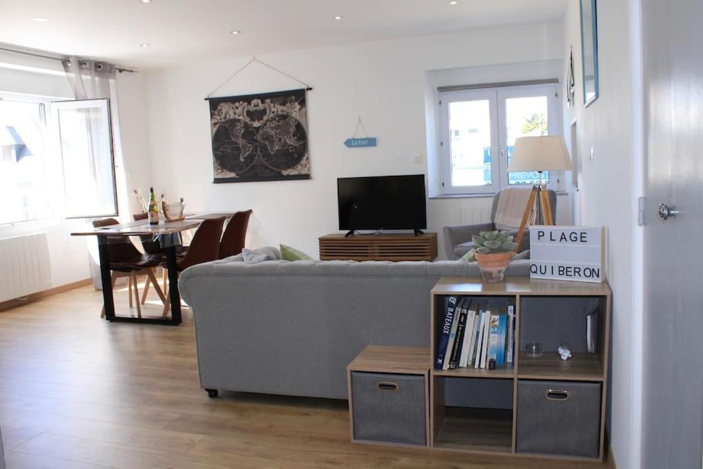 « L'Oceanix » Vue Grande Plage 2Ch Wifi Quiberon Eksteriør bilde